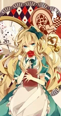 爱丽丝梦游仙境可爱少女人物萌图，好看的二次女生梦游仙境插画图集