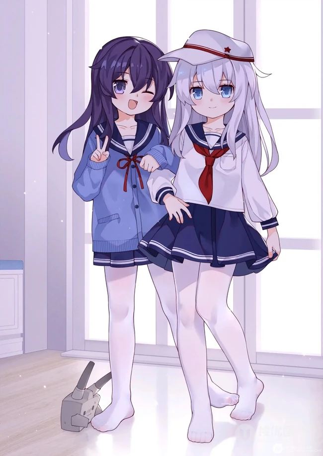 可爱Q萌的白袜水手服二次动漫少女精美图集欣赏