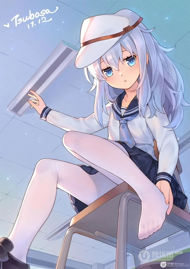 可爱Q萌的白袜水手服二次动漫少女精美图集欣赏