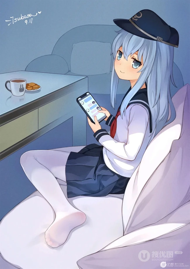 可爱Q萌的白袜水手服二次动漫少女精美图集欣赏
