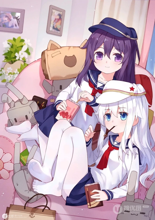 可爱Q萌的白袜水手服二次动漫少女精美图集欣赏