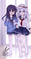 可爱Q萌的白袜水手服二次动漫少女精美图集欣赏