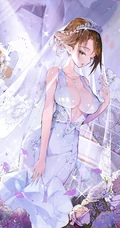 花般美丽，新娘装，礼裙裙，超气质二次元黑与白新娘装动漫女生图片
