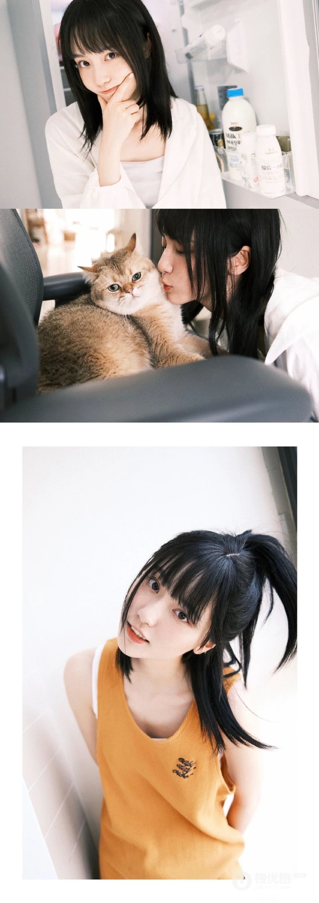 江苏女演员成果元气可爱多套居家休闲装扮写真照片