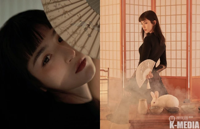 哈妮克孜七月盛夏宛如画中人唯美古侠风写真，尽显东方女子气息