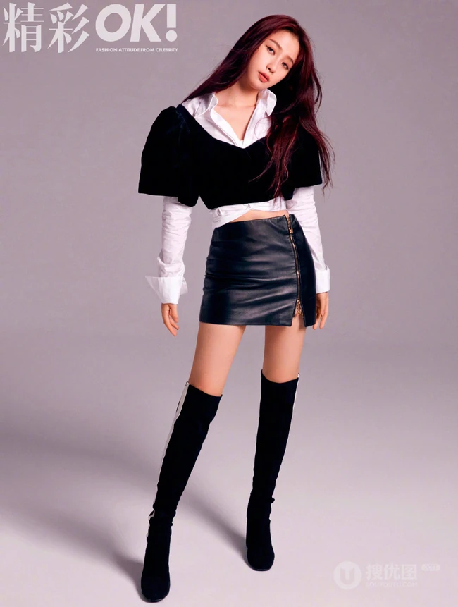 虞书欣精彩OK杂志写真，不同服饰展现多样青春少女时尚魅力