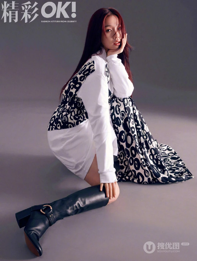 虞书欣精彩OK杂志写真，不同服饰展现多样青春少女时尚魅力