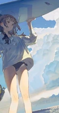 简单，简洁，线条感分明的超好看纯手绘夏日风动漫人物少女插画图集