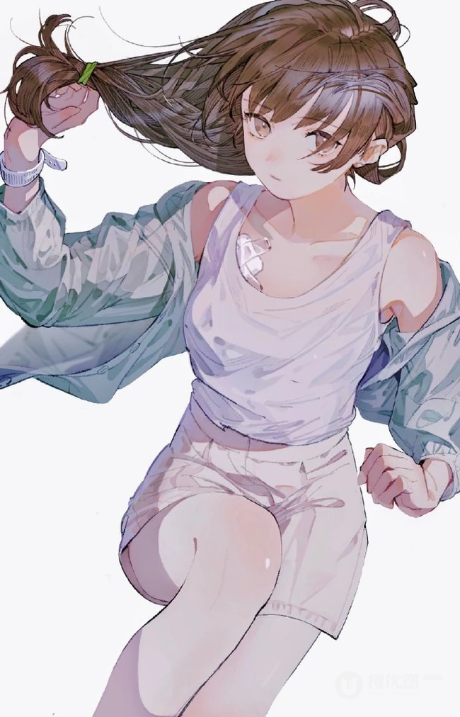 简单，简洁，线条感分明的超好看纯手绘夏日风动漫人物少女插画图集