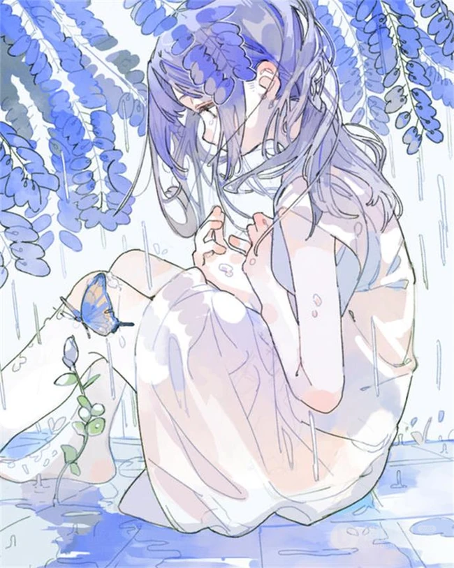简单，简洁，线条感分明的超好看纯手绘夏日风动漫人物少女插画图集