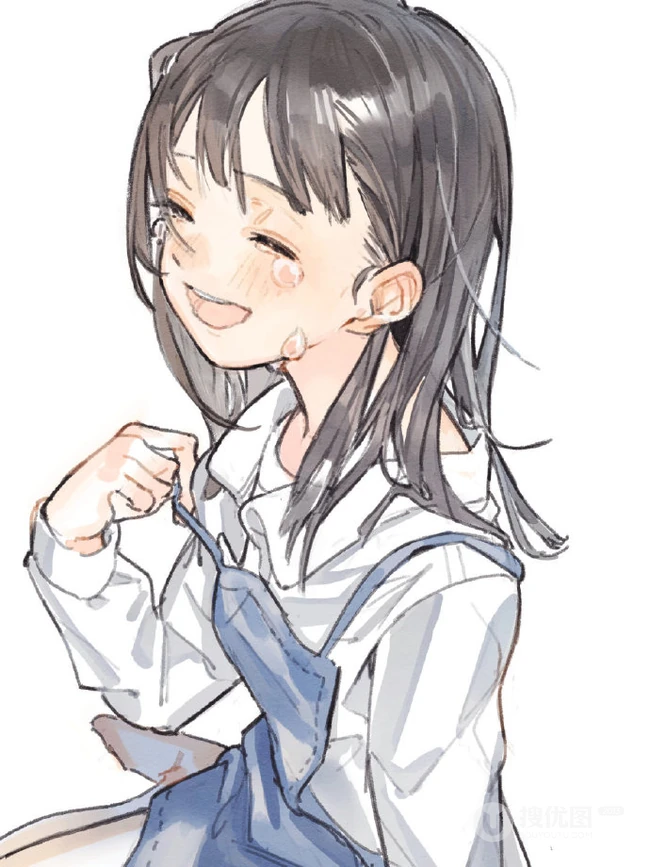 简单，简洁，线条感分明的超好看纯手绘夏日风动漫人物少女插画图集