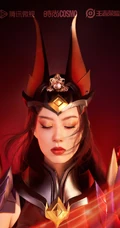 李斯丹妮姐姐破次元COSMO大片，手握屠龙之刃，王者荣耀之花木兰