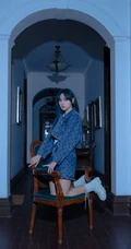 程潇个性酷美&ldquo;时光邮局&rdquo;主题杂志短裙系列写真大片
