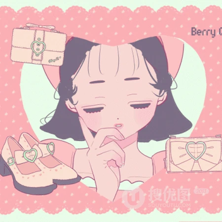 让人一看就喜欢的可爱糖果色，糖果纸少女女孩插画手绘头像图片