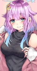 高领衣二次元女生的魅力，绝美气质高领衣系列动漫女生高清插画图集