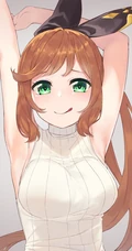 高领衣二次元女生的魅力，绝美气质高领衣系列动漫女生高清插画图集