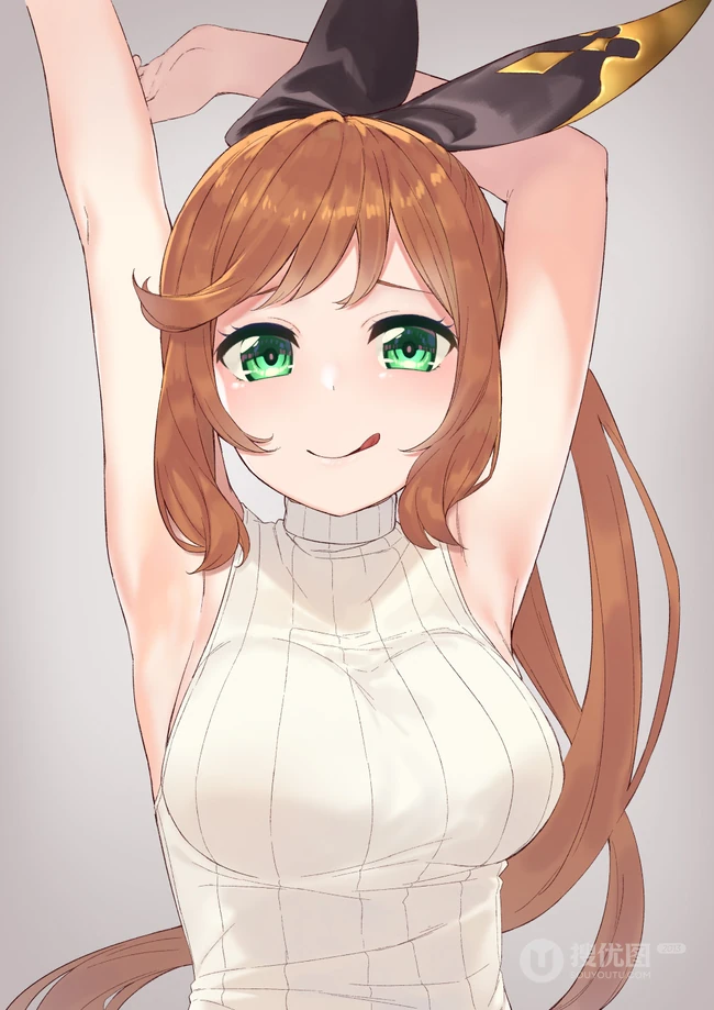 高领衣二次元女生的魅力，绝美气质高领衣系列动漫女生高清插画图集
