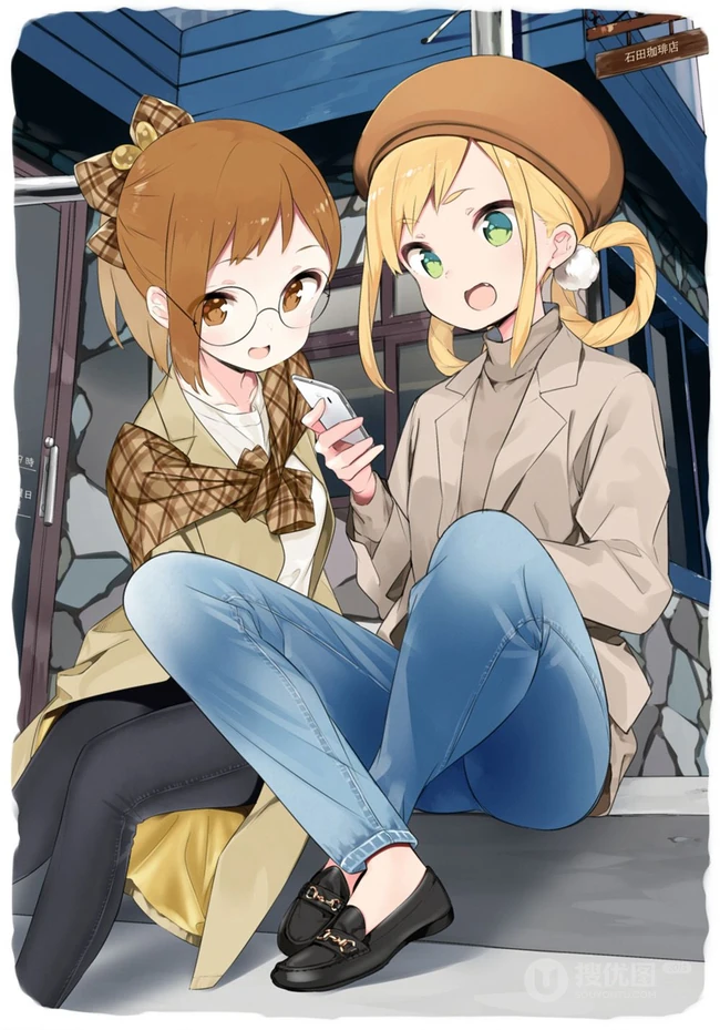 二次元动漫世界里的成人女生裙装，短裙系列精选插画图集