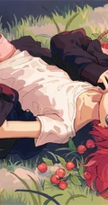 少女插画，花花草草和清新少女，夏日主题唯美清新少女户外插画美景