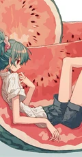 少女插画，花花草草和清新少女，夏日主题唯美清新少女户外插画美景