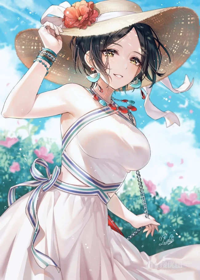 榜中榜的二次元动漫女生图片集，相信不会让你失望（p站七月榜图集）