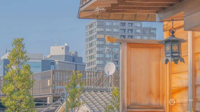 清冷的街道，唯美的画面，日系风格建筑，街道，住宅背景图片