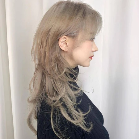 复古潮流，女生时尚发型的另类诠释，一组20张长发高碎发女生发型图片