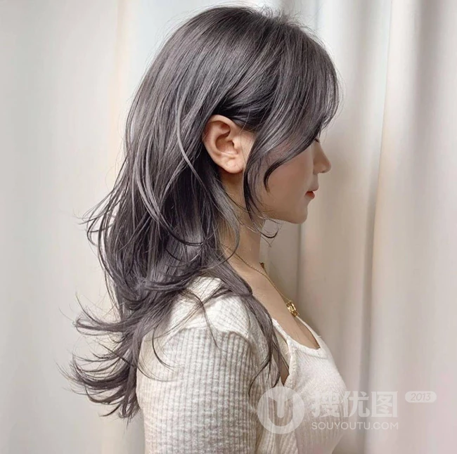 复古潮流，女生时尚发型的另类诠释，一组20张长发高碎发女生发型图片 第13张