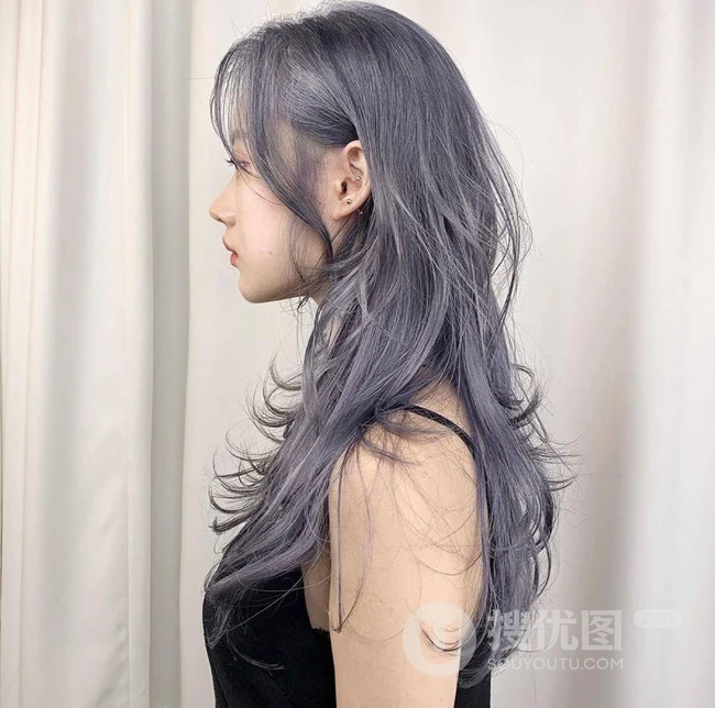 复古潮流，女生时尚发型的另类诠释，一组20张长发高碎发女生发型图片 第15张