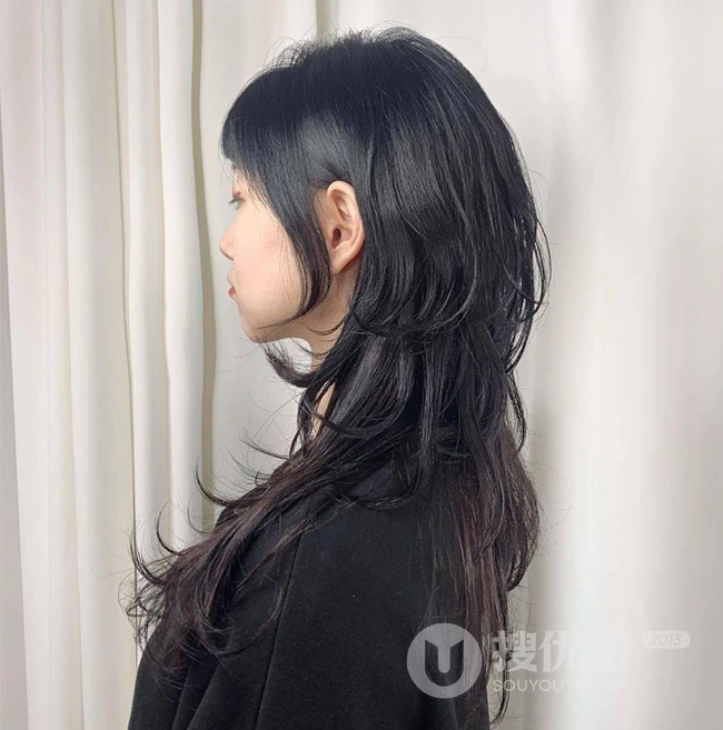 复古潮流，女生时尚发型的另类诠释，一组20张长发高碎发女生发型图片 第11张