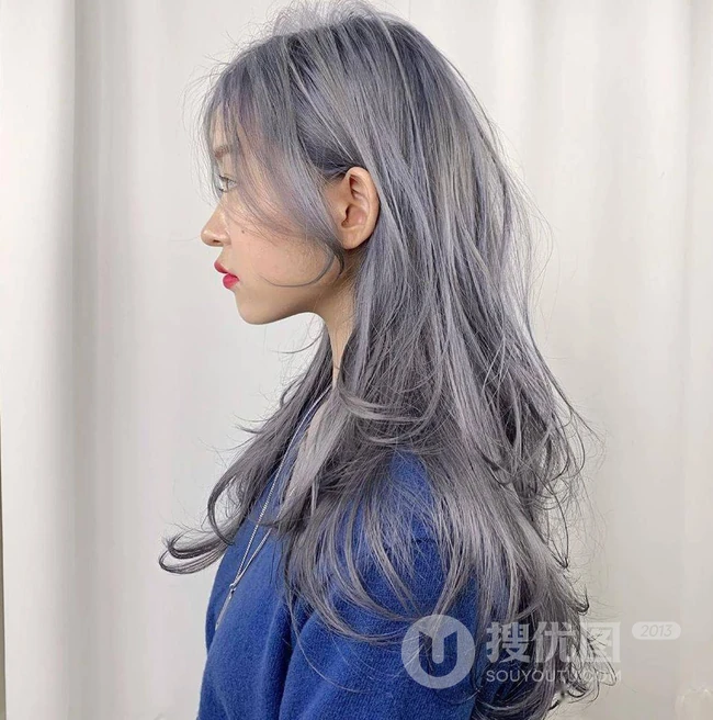 复古潮流，女生时尚发型的另类诠释，一组20张长发高碎发女生发型图片 第17张