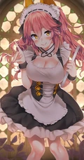 甜心女仆装动漫少女插画图片，这一次的女仆装还是挺好看的！