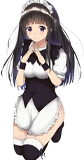 甜心女仆装动漫少女插画图片，这一次的女仆装还是挺好看的！