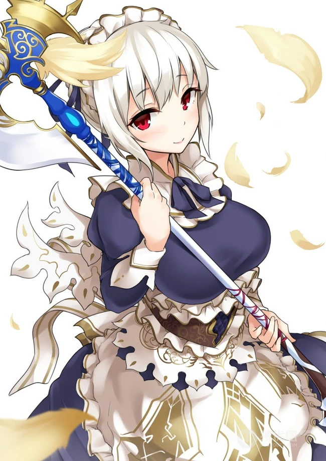 甜心女仆装动漫少女插画图片，这一次的女仆装还是挺好看的！