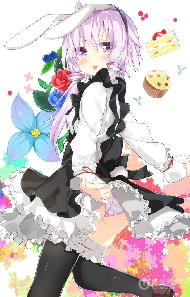 甜心女仆装动漫少女插画图片，这一次的女仆装还是挺好看的！