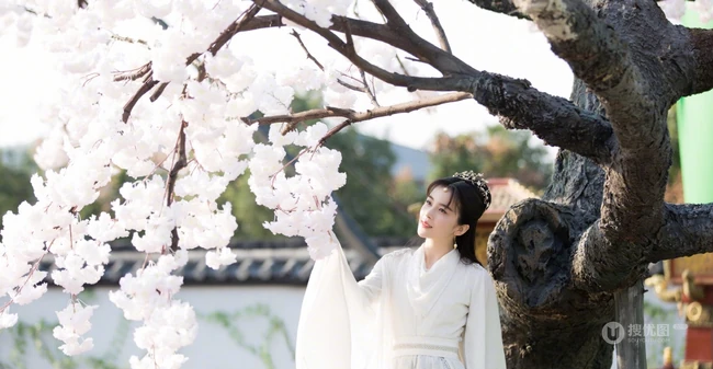 赵樱子古装美照，赵樱子《哪吒降妖记》白泽仙气飘飘写真剧照