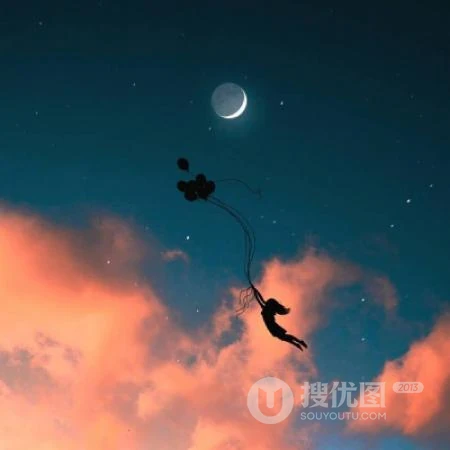 橙红的云，黄昏的天，孤单的人，超美的景色，人物风景qq头像图片