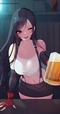 同人插画拳击少女美图，哇 好凶！