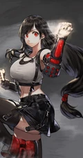 同人插画拳击少女美图，哇 好凶！