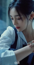 周洁琼背带连体衣裤唯美复古杂志写真图集