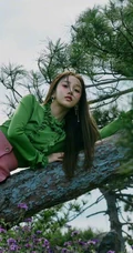 姜贞羽户外森系写真登某杂志图片