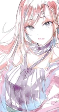 画风细腻，线条感十足的纯手绘女生，少女插画手稿美图