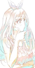 画风细腻，线条感十足的纯手绘女生，少女插画手稿美图