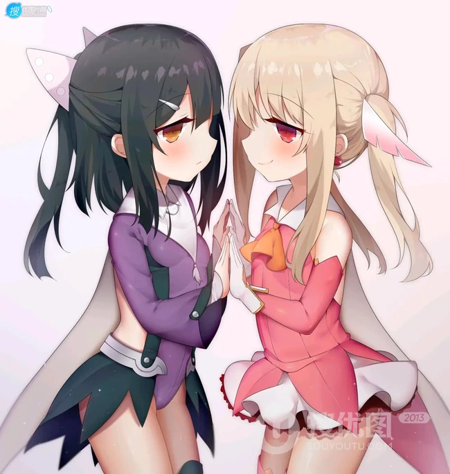 魔法少女伊莉雅美图，FGO动漫人物伊莉雅、美游、小黑精美图集