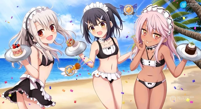 魔法少女伊莉雅美图，FGO动漫人物伊莉雅、美游、小黑精美图集