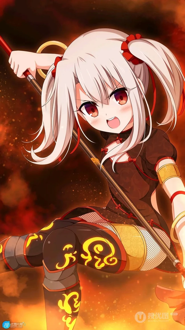 魔法少女伊莉雅美图，FGO动漫人物伊莉雅、美游、小黑精美图集