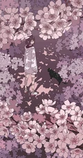 治愈系动漫少女插画，展现城市少女与各种动物，以及自然之间的和谐美好