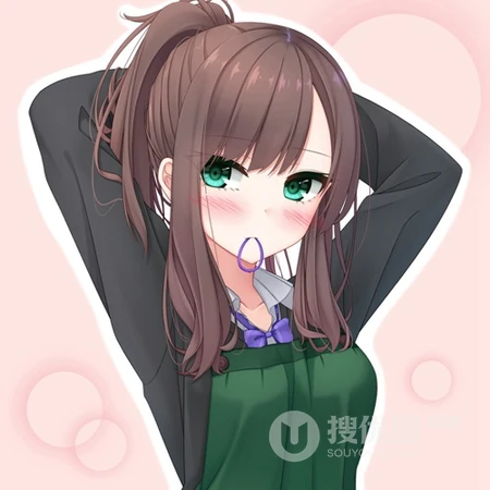 二次元动漫少女头像，围着围裙的动漫女生好看高清可爱头像图片