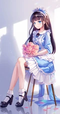 优雅的细腿，高跟鞋，袜装，渔网袜二次元动漫少女图片图集