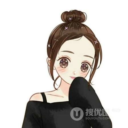 适合女生，一看就喜欢的手绘卡通动漫女生头像，多款清新可爱动人女生头像图片